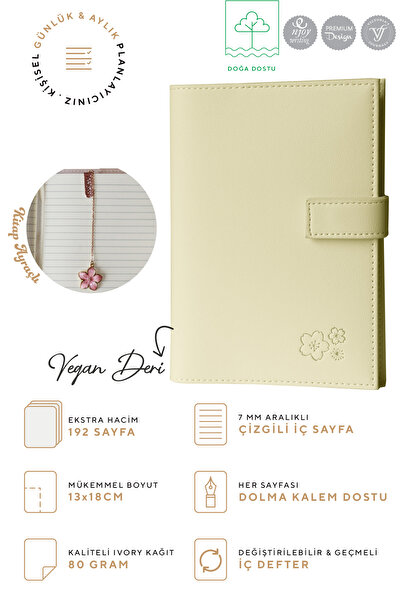 Victoria's Journals Ivory Boxed Notebook - 13X18 Cm, 96 Blatt (Mit Lesezeichen)