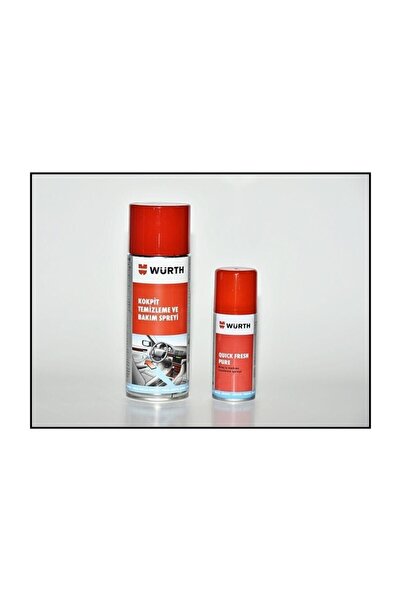Würth Kokpit Temizleme Ve Bakım Spreyi 400 ml + Quick Fresh Araç Içi Tazeleme...
