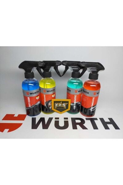 Würth Araç Temizlik Seti Ekonomik Set Jant ,böcek , Cam Temizleme & Hızlı Lek...