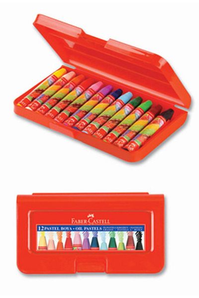 Faber Castell Pastel Paint 12 Pieces Hexagonal Plastic Box