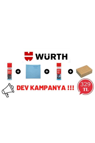 Würth Motor Temizleme Araç Içi Temizleme Güderi Bez Sünger