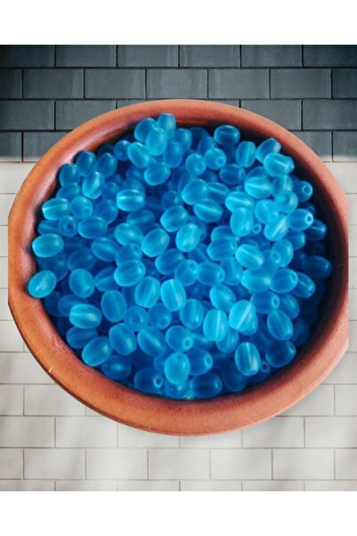 Flea Market خرز زجاجي بيضاوي 8 ملم - خرز مجوهرات - 50 قطعة -