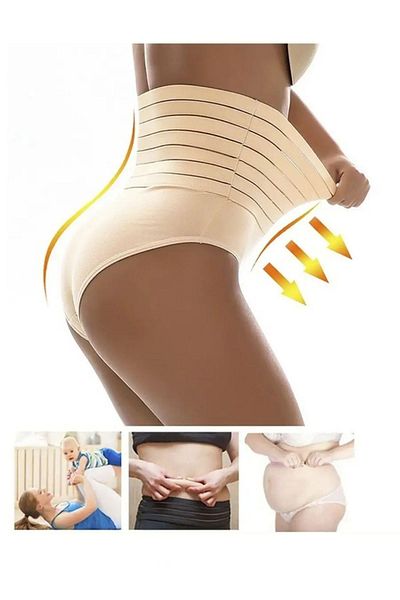 MİSTİRİK Ψηλόμεσο ελαστικό σχήμα Buturo Model Slip εσώρουχο - Χρώμα δέρματος