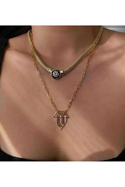 VİP STYLE 2li kombin serenay kolyesi/ leyla kolyesi