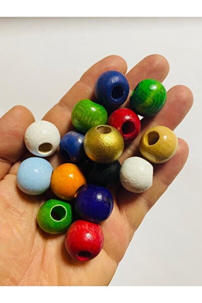 Flea Market 20 mm drvene perle u različitim bojama - 30 komada