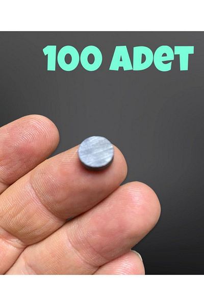 izmir Bitpazarı 100 pcs Magnet & Model & Magnet for Hobby business - (10mm X 2mm - 1cm diameter 2mm thick)