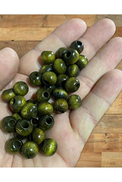 Flea Market Кафяви дървени мъниста със специален цвят (Tr De Tek) - 200 броя ...