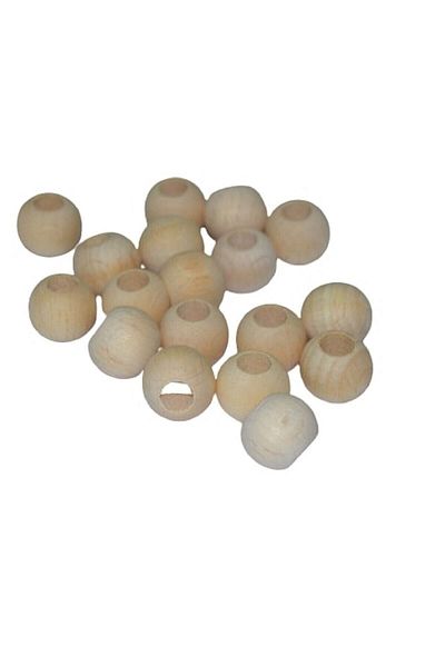 Selin 10 Mm Raw Unprocessed Wood Beads - 200 Pieces