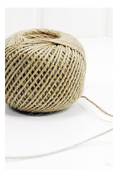 tebrikcim Jute Rope Straw Linen Whipped Rope 100 Grams 5 Pieces