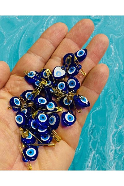 Flea Market 50 броя мъниста за уроки с безопасни игли, тъмносиньо (1 см * 1,5...