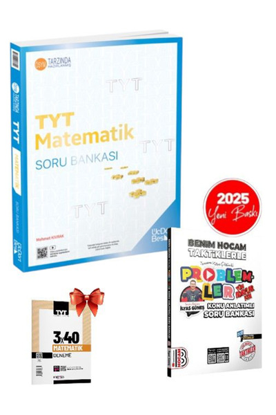 Üç Dört Beş Yayıncılık 345-2025 Model TYT Matematik Soru Bankası-Benim Hocam ...