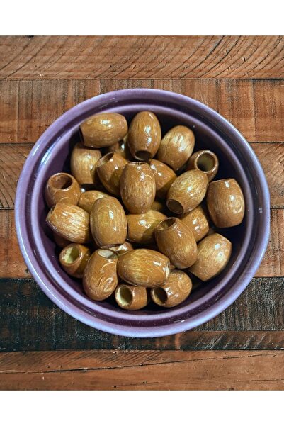 Flea Market Mărgele din lemn de culoare stejar oval de 20 mm - (20 bucăți)