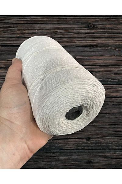 VONTAR Cotton Packing Rope - Packing Rope - Knitting Rope - Large Size (Average 650-950 gr)