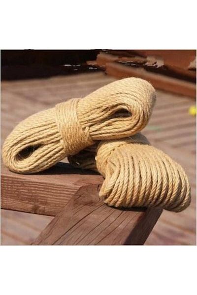 GÜVEN Jute Rope 8 Mm 30 Mt Straw Rope Tether Rope Decorative Rope
