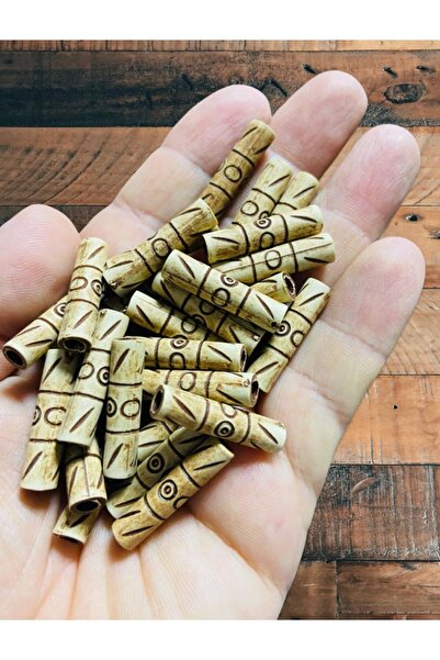 Flea Market Αφρικανικές αντίκες ακρυλικές χάντρες - 16 τεμάχια