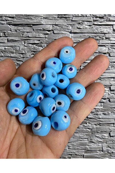 Flea Market Bebeluș Albastru Mână de lucru Specială Bead de Sticlă Danagöz Oc...