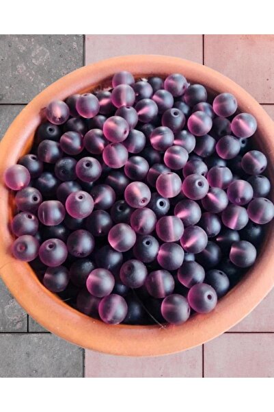 Flea Market خرز زجاجي دائري 8 ملم - خرز مجوهرات - 50 قطعة -