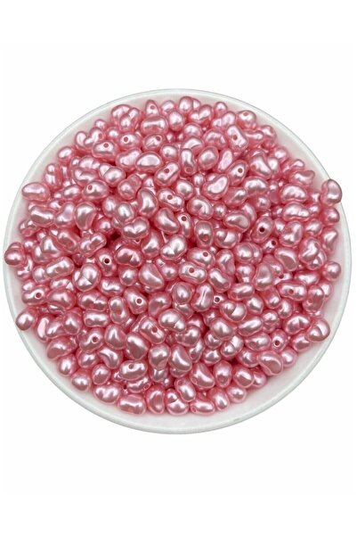 Flea Market 50gr Culoare roz Plastic fără formă Mărgele de perle baroc de lux...