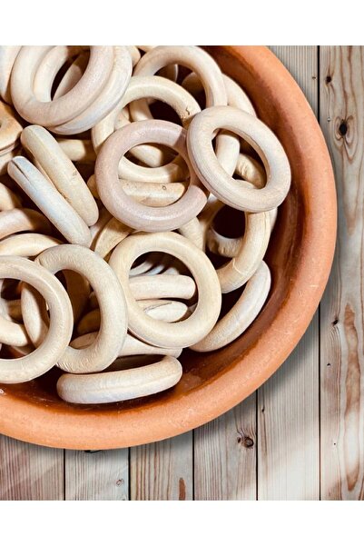 izmir Bitpazarı Ahşap Perde Halkası ( 3 Cm - 10 Adet )