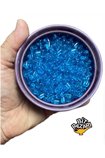 Flea Market 8,8 mm ovalne staklene perle nebesko plave boje - perle za nakit ...