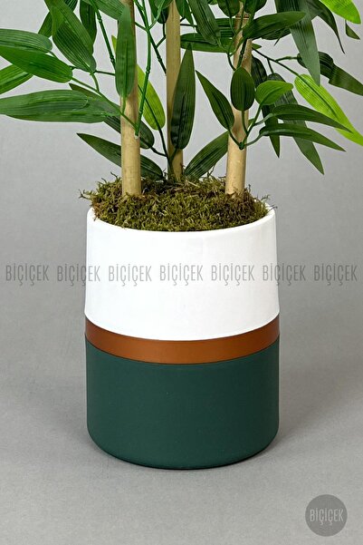 BİÇİÇEK Yapay Bambu Ağacı 100cm lux saksı