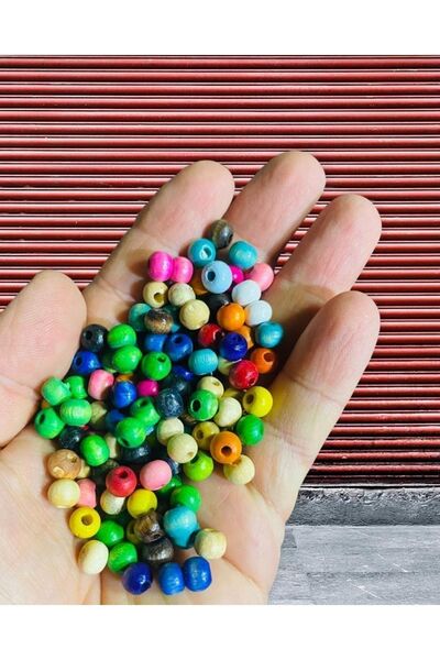 tebrikcim 8 mm drvene perle u različitim bojama (40 gr)