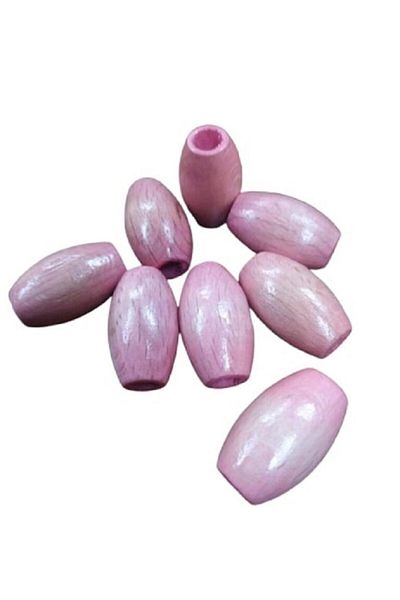 Selin 20 mm Powder Oval Wooden Beads - 50 Pieces
