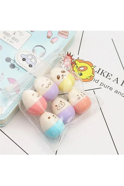NaSaDAN 6 Pieces Cute Eggs Pastel Highlighter Set