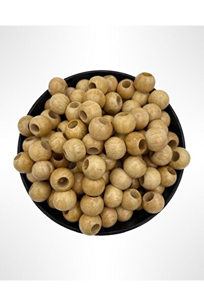 Flea Market 14 мм полирани дървени мъниста 100 г