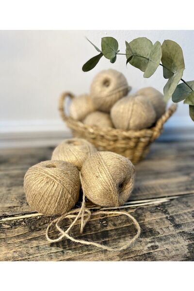 Elysian Φυσικό σχοινί από γιούτα 2 τεμάχια 100 γρ. Σχοινί διακόσμησης από ψάθ...