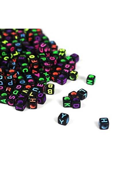 Yumuşakkeçe 250 bucăți 6*6 mm litere neon