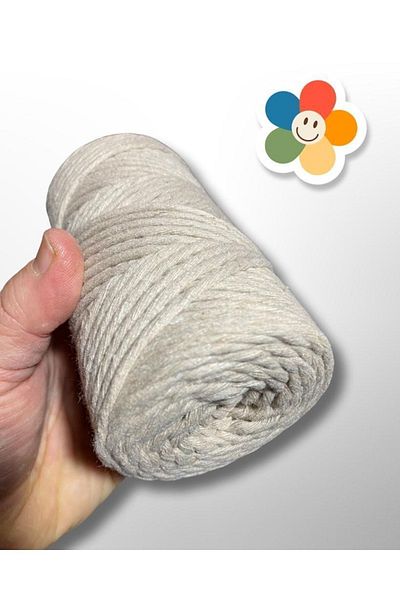 izmir Bitpazarı 3mm Single Twist Macrame Rope - Keychain Rope - Hobby Rope