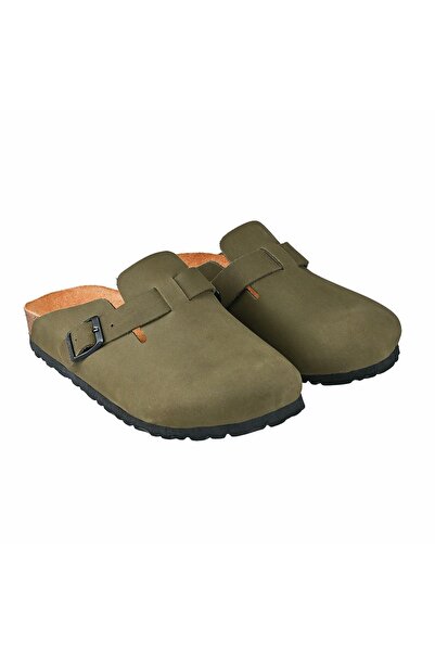 Moosefield Aile Boyu Hakiki Deri Unisex Terlik