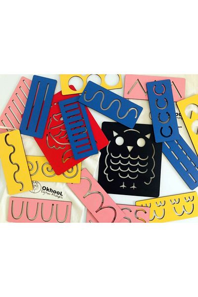 Okhool Line Works and Hand Muscle Development Set 17 Pieces