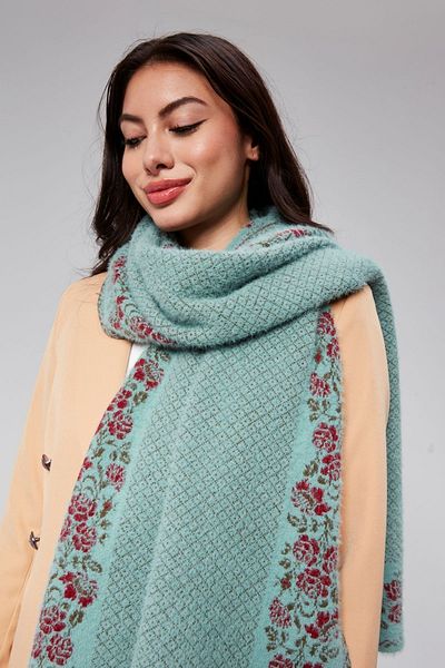 panşalço Petrol Color Beard Neck Shawl