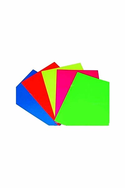 Bafix Fosforlu Fon Kartonu 120 gr 50x70 cm Karışık 10 lu