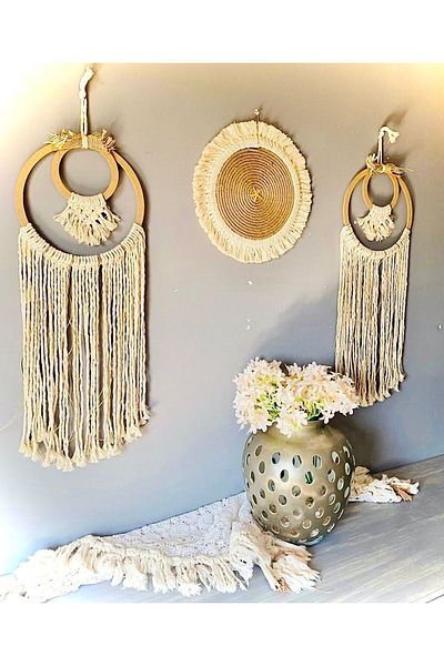 kattuna Bohemian Macrame - 3-Piece Wall Decoration Product