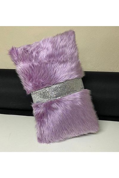 YILMAZHOME Husă de pernă decorativă cu dungi dreptunghiulare de pluș