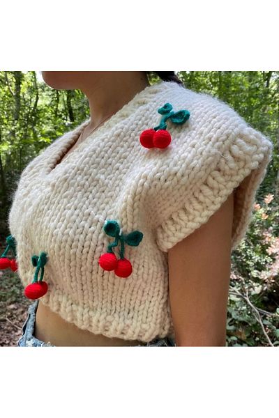El örgüsü Women's Sweater - Hand Knitted