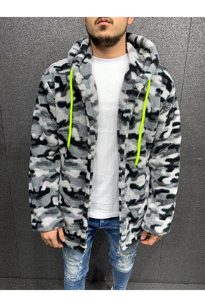 ayakuydur Men's Camouflage Pattern Fleece - Hooded