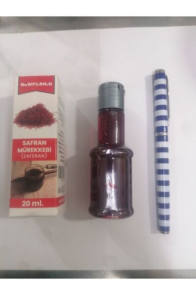Medine Pazari 20 Ml Safran Mürekkebi Ve Kalemi