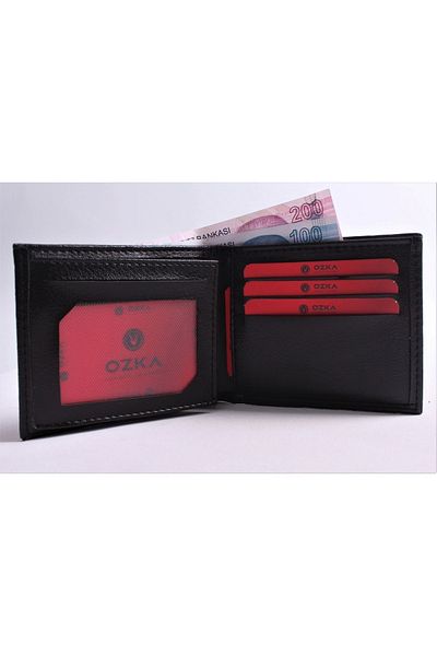Ozka Leather Collection Ανδρικό Δερμάτινο Πορτοφόλι - Δώρο Μπρελόκ!