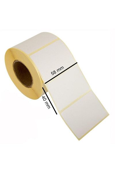 BK ETİKET 500pcs 40x58 Thermal Barcode Scale Label