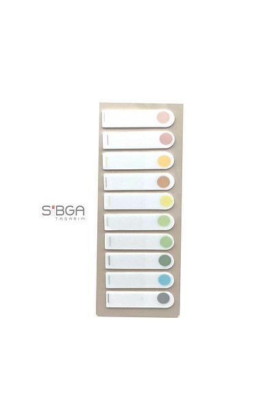 sibga tasarım Transparent Colored Postit Post-it Post ItBookmark Bookmark Postit Sticker Note Paper 200 Sheets