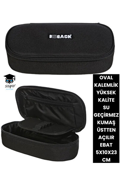 SEYFİKİRTASİYE Suport pentru stilou oval rezistent la apa - 5x10x23 cm, deschidere superioara, tesatura de calitate