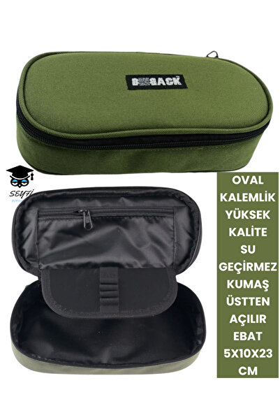 SEYFİKİRTASİYE Suport pentru stilou oval rezistent la apa - 5x10x23 cm, deschidere superioara, tesatura de calitate