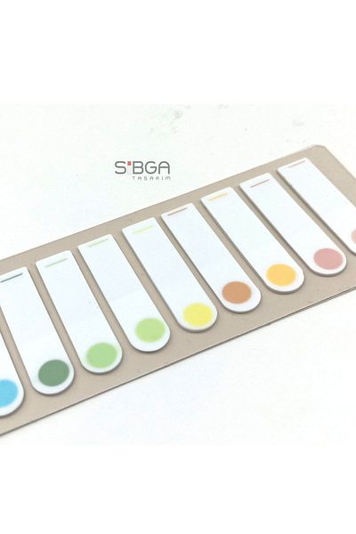 sibga tasarım Transparent Colored Postit Post-it Post ItBookmark Bookmark Postit Sticker Note Paper 200 Sheets