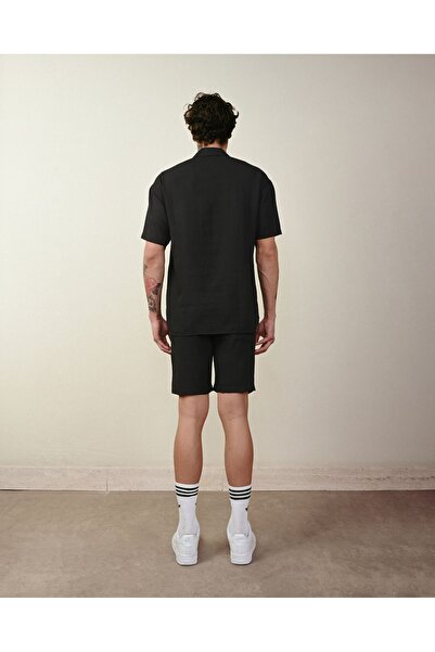 İLKCET MODA Ανδρικό λινό πουκάμισο με χαλαρή εφαρμογή