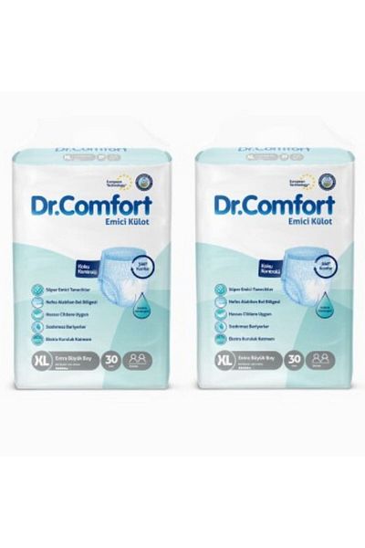 Dr.Comfort Adult Absorbent Panties Extra Large 2 Packs of 30 60 Pieces