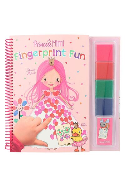 Top Model Princess Mimi Finger Painted Coloring Notebook